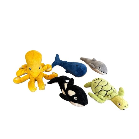 BLÅVINGAD IKEA Small Sea Animals (Set of 5)  - 205.320.45 Turtle Whale Octopus - Picture 1 of 7